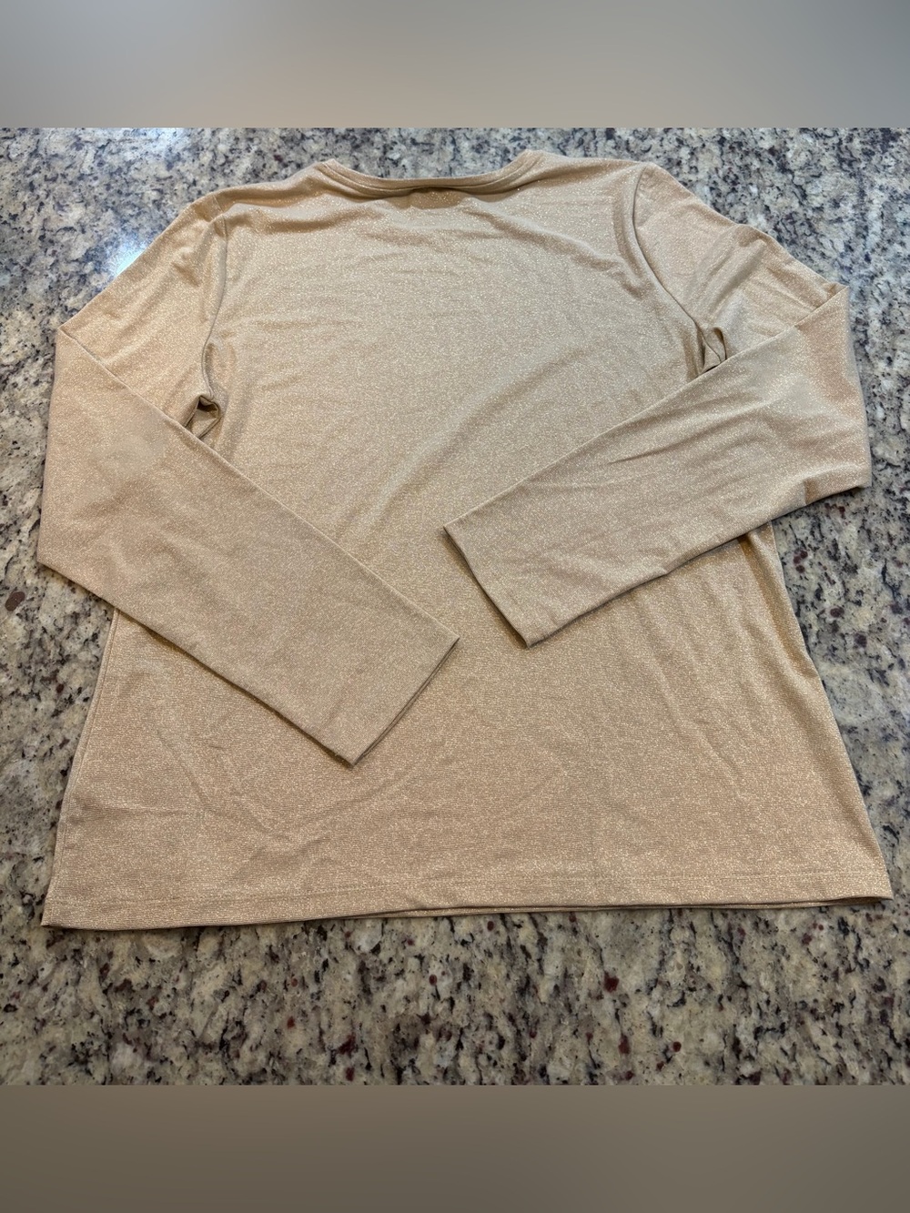 Talbots gold long sleeve top Size L - Picture 4 of 4